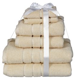 HOME - Zero Twist 6 Piece - Towel Bale - Cream